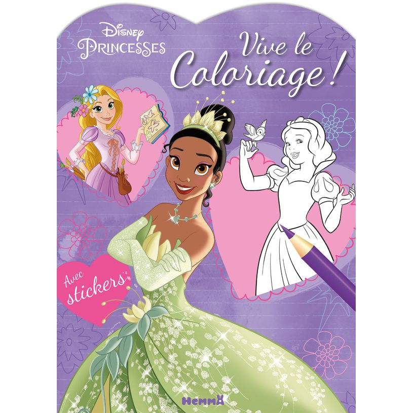 9782508048562-Disney princesses - Vive le coloriage ! Blanche-Neige et Tiana-P_400008002_1-0