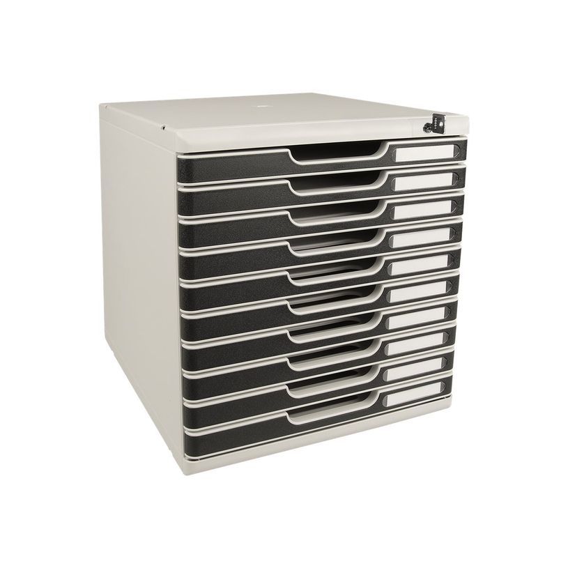 9002493424722-Exacompta Modulo Office - Module de classement 10 tiroirs - fermable à clé-P_400008328_2-1