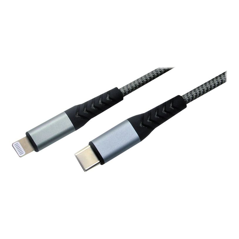 3700224766030-MCL Samar - câble de charge et de synchronisation USB C/Lightning - 1 m - tressé-P_400008467_2-0