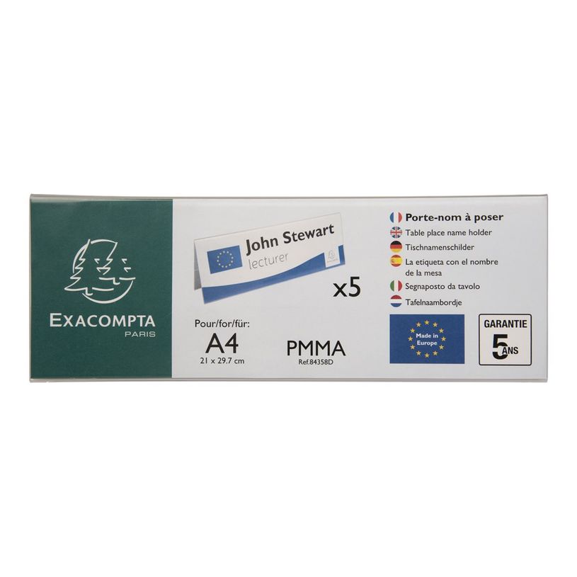 9002493109414-Exacompta - 5 Porte-noms double face - pour 300 x 105 mm-P_400008536_1-0
