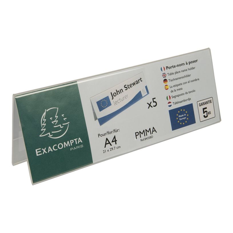 9002493109414-Exacompta - 5 Porte-noms double face - pour 300 x 105 mm-P_400008536_2-1