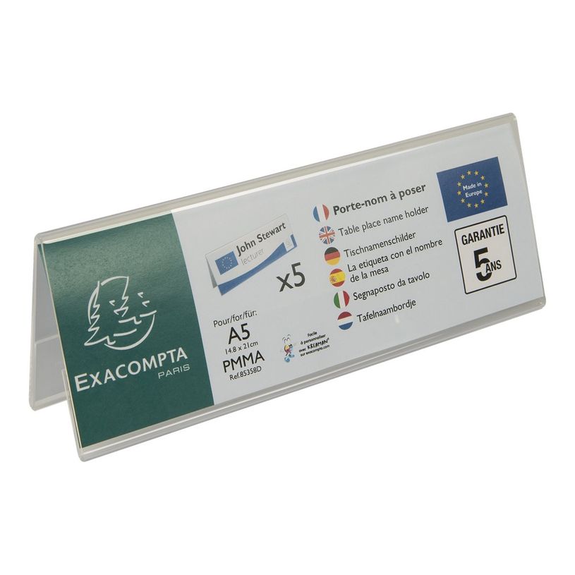 9002493109421-Exacompta - 5 Porte-noms double face - pour 210 x 75 mm-P_400008538_2-1
