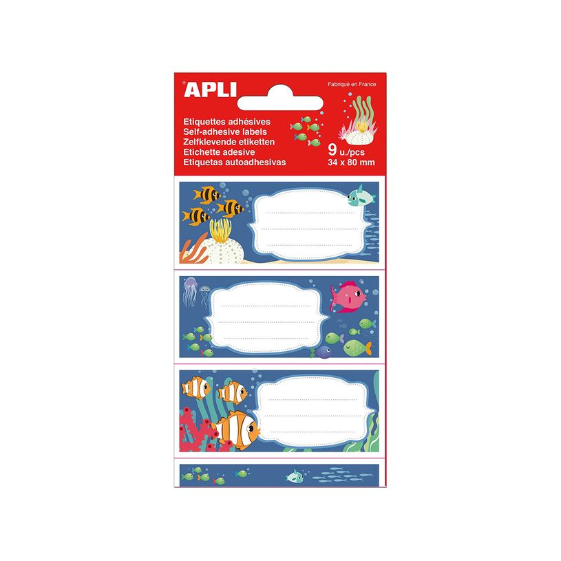 8410782184331-Apli Fonds marins - 9 Étiquettes scolaires - 36 x 81 mm-P_400008552_4-1