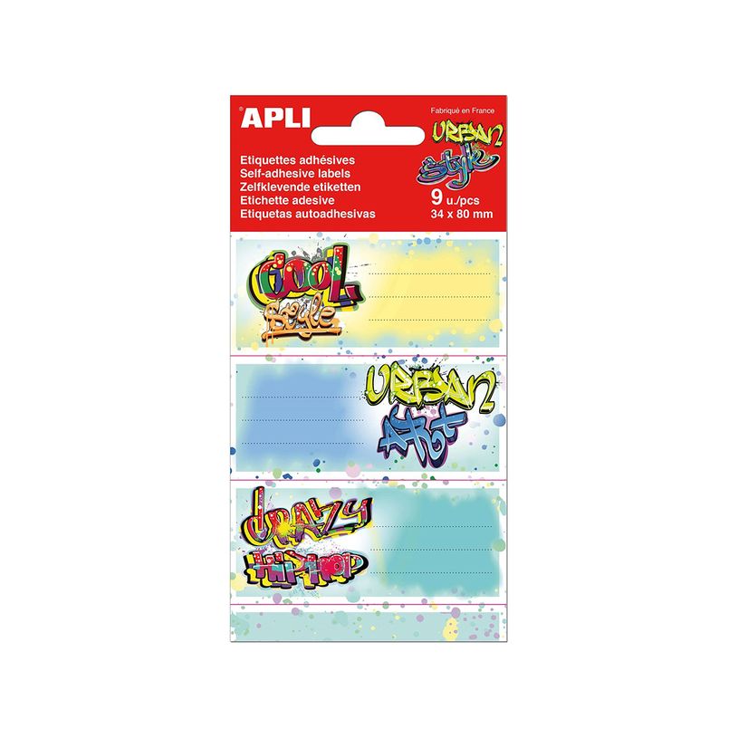 8410782184447-Apli Grafitis - 9 Étiquettes scolaires - 36 x 81 mm-P_400008563_1-0