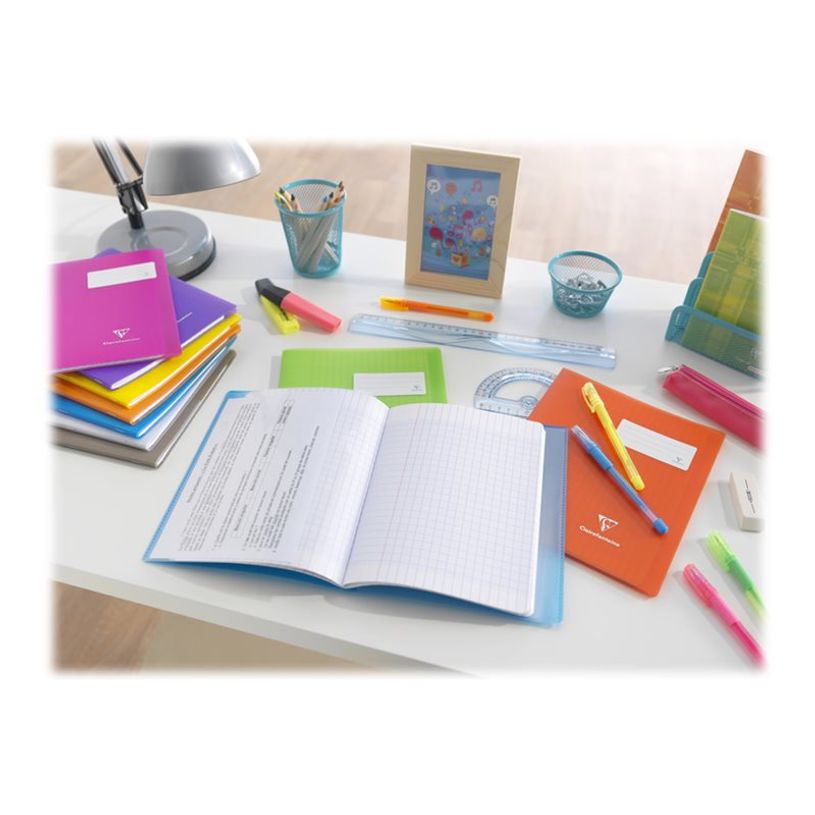 3037929844092-Clairefontaine Koverbook - Cahier polypro 24 x 32 cm - 48 pages - grands carreaux (Seyes) -P_400008792_2-1