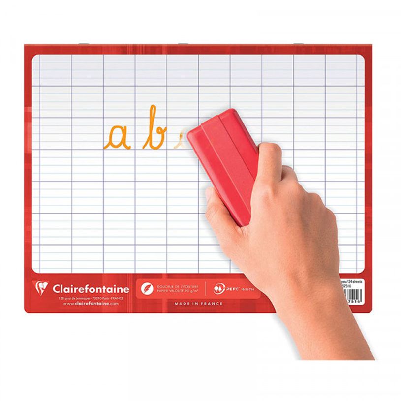 3329680667516-Clairefontaine - Cahier magique ardoise 17 x 22 cm - 48 pages - grands carreaux (Seyes) - cou-P_400008794_3-2