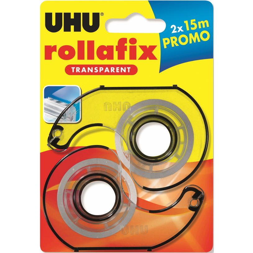 4026700345605-UHU rollafix - 2 Dévidoirs avec ruban de bureau transparent 15m-P_400008801_1-0
