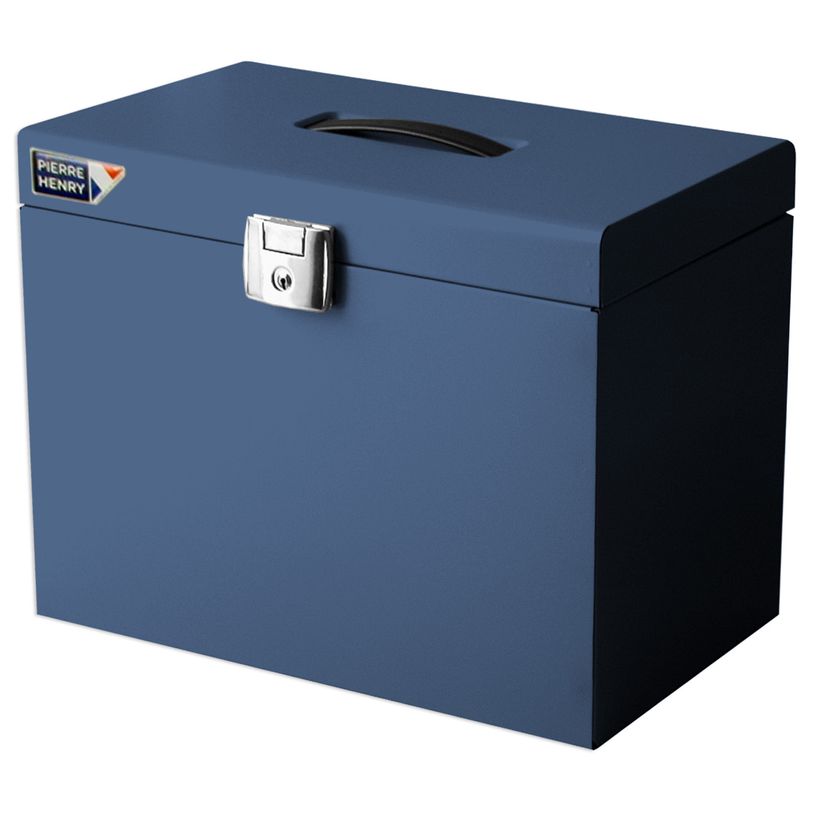 3219090404057-Pierre Henry - Classeur ménager en métal (valisette) avec 10 dossiers suspendus - disponi-P_400008802_2-1