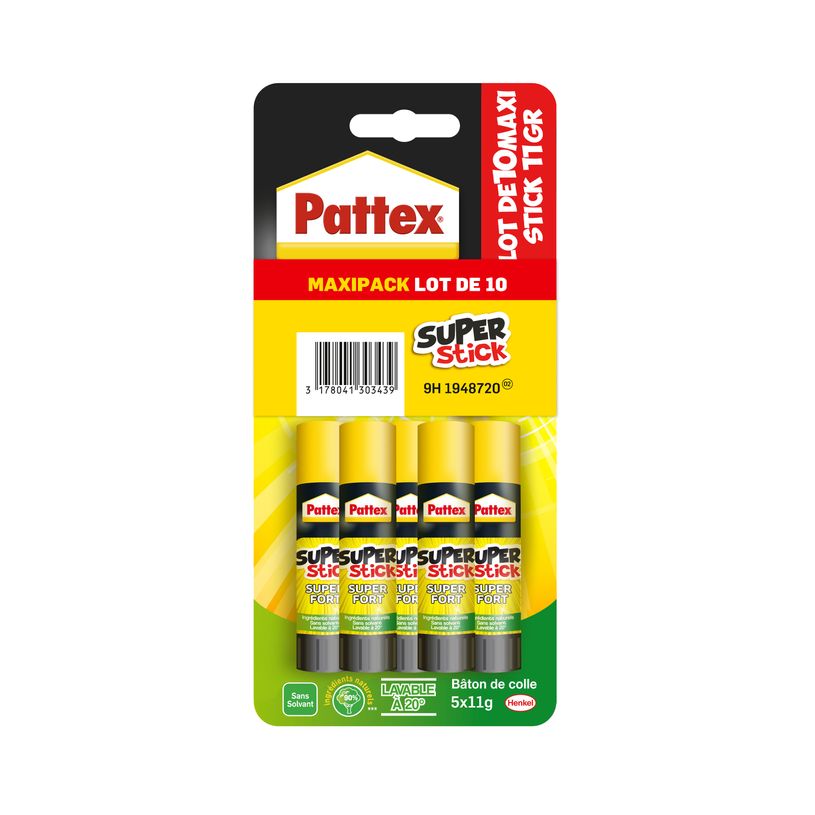3178041303439-Pattex - 10 Bâtons de colle - Blanche - 11 gr-P_400008815_1-0
