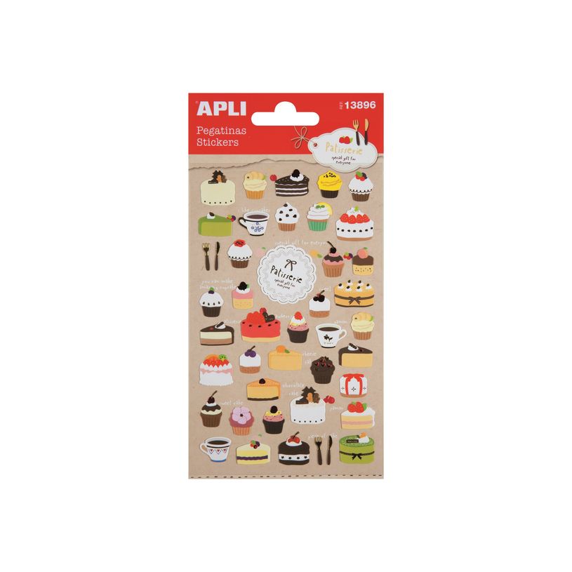 8410782138969-APLI kids - Stickers adhésifs - 42 pièces - gâteaux-P_400008817_1-0