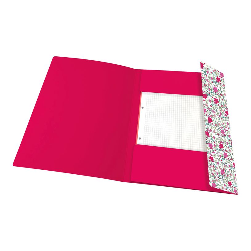 3045050400872-Oxford - Chemise à rabats - A4 - pour 200 feuilles - motif fleurs-P_400008820_2-1