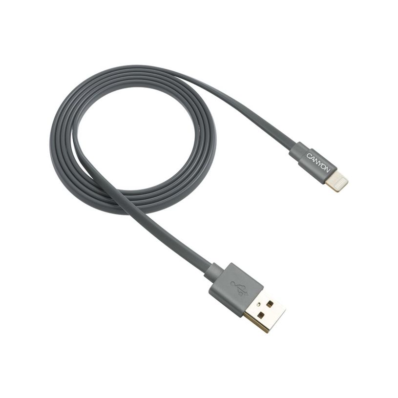 5291485001193-Canyon - câble plat Lightning / USB - 1 m - noir-P_400008827_2-0