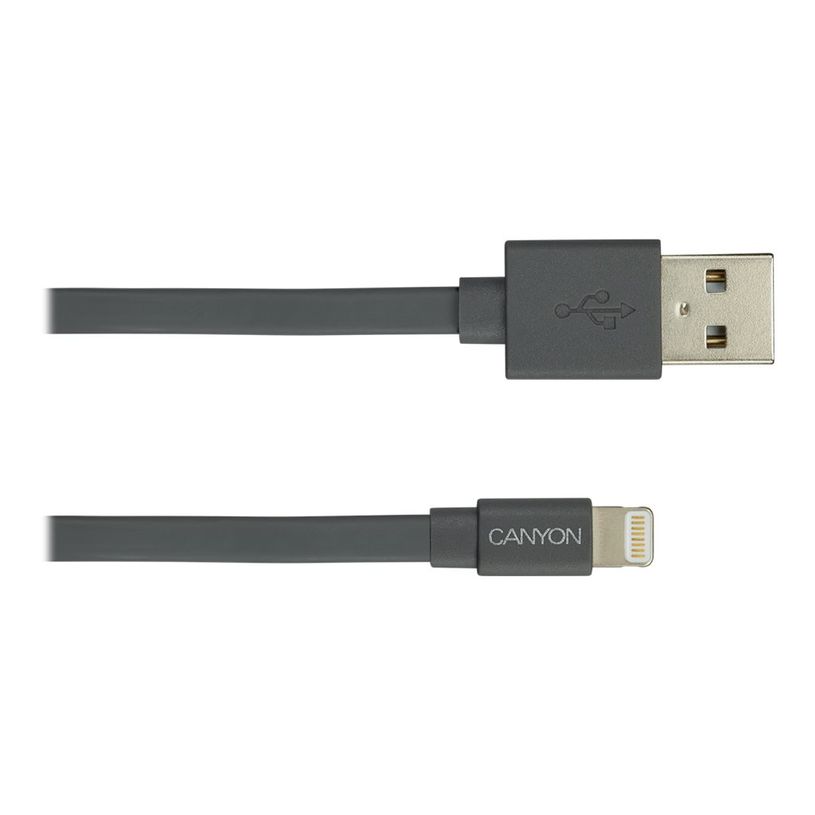 5291485001193-Canyon - câble plat Lightning / USB - 1 m - noir-P_400008827_3-1
