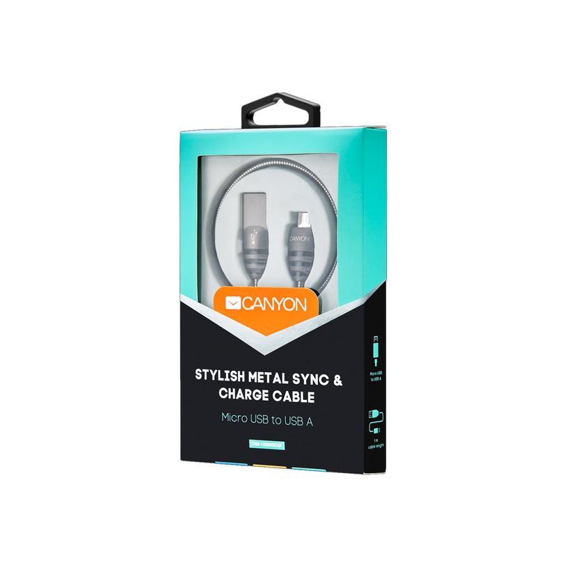 5291485004026-Canyon - câble USB type A vers Micro USB métallique - 1 m - gris-P_400008837_1-3