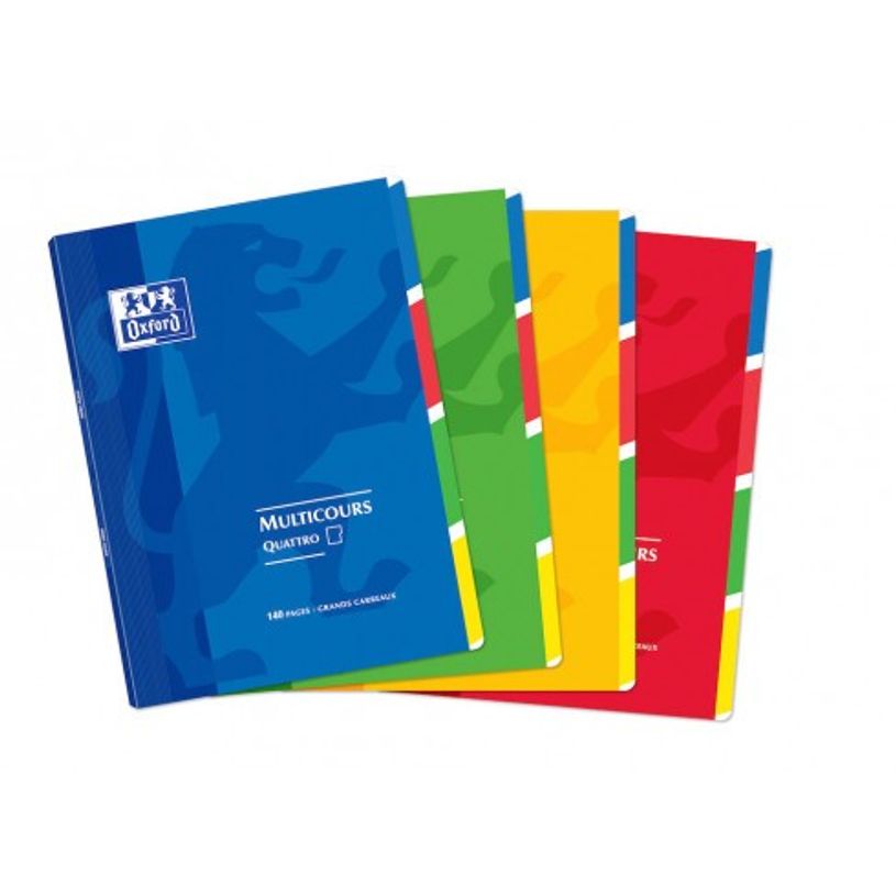 3020120056791-Oxford Openflex - Cahier 4 en 1 - 24 x 32 cm - 140 pages - grands carreaux (Seyes)-P_400008848_1-0