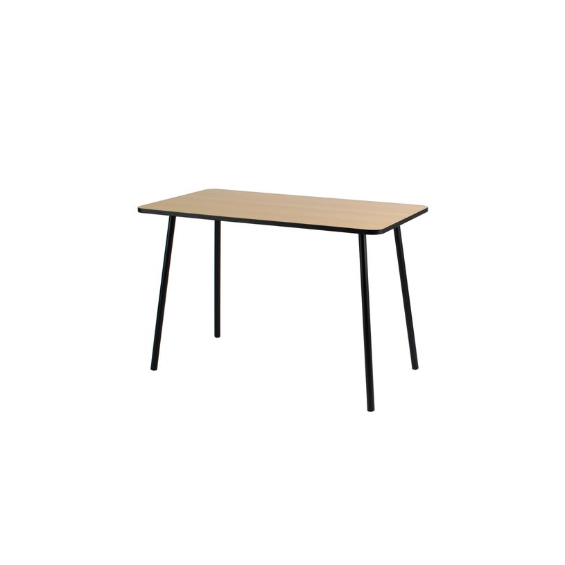 3660141256499-Bureau home office HOPM - 114 x 60 cm - pied noir et plateau hêtre-P_400008923_2-1