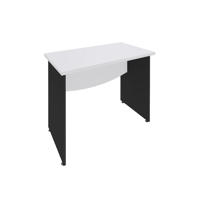 3253310104853-Bureau droit DUAL - L80 - Pieds Anthracite - plateau blanc-P_400008952_1-0