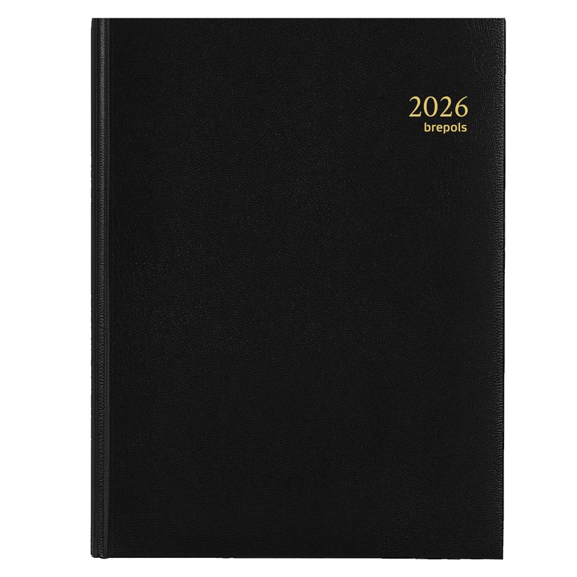 5412303005234-Agenda Lima Timing - 1 semaine sur 2 pages - 17 x 22 cm - noir - Brepols--0