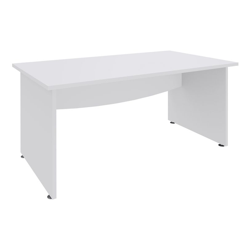 3253310175167-Bureau droit DUAL - L180 - Pieds blanc - plateau blanc-P_400009025_1-0