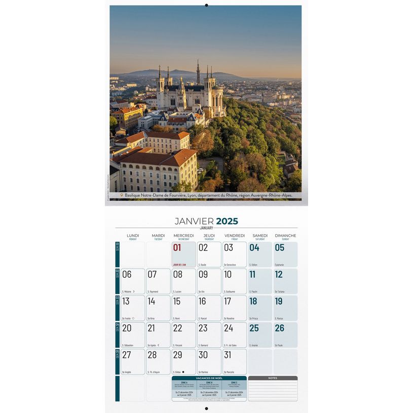3592930022797-Calendrier illustré BOUCHUT 30 x 30 cm BELLES REGIONS DE FRANCE EST 70 %-P_400009176_3-1