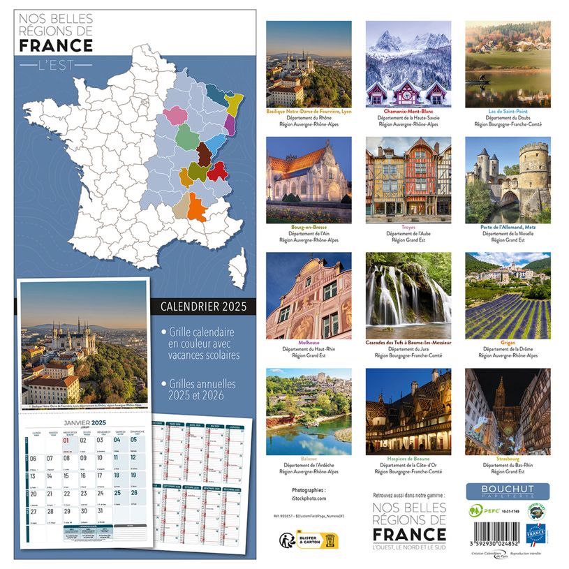 3592930022797-Calendrier illustré BOUCHUT 30 x 30 cm BELLES REGIONS DE FRANCE EST 70 %-P_400009176_4-2