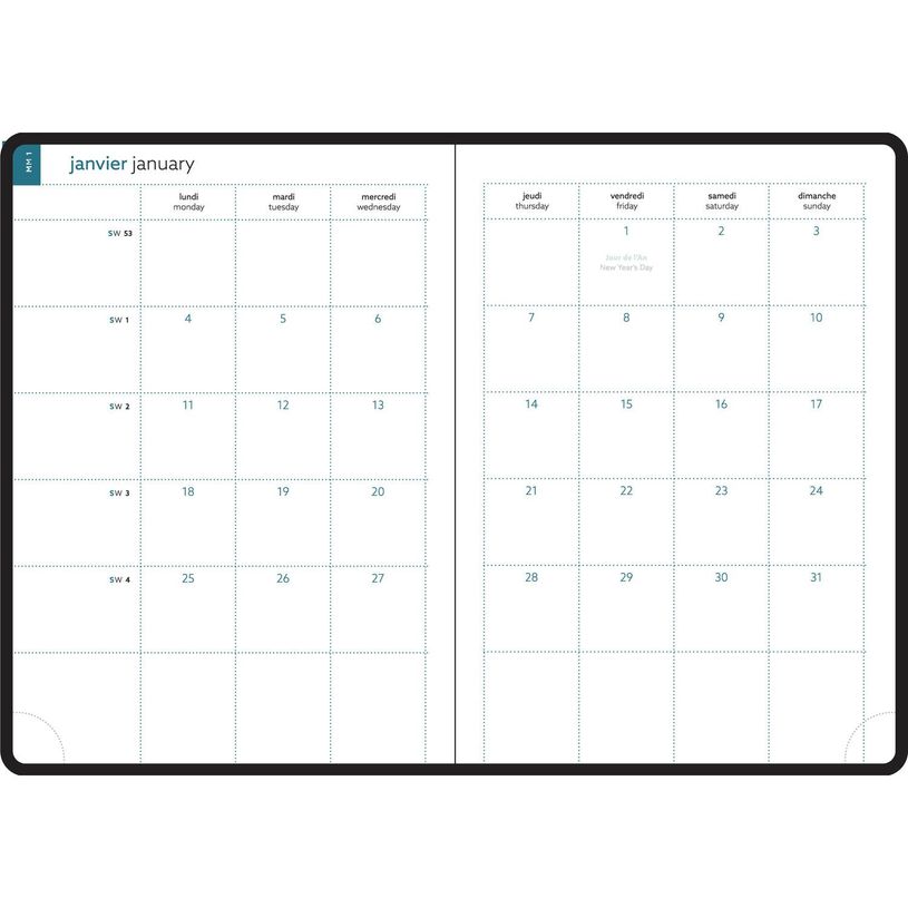 3660942074261-Agenda Orion EasyTime 21 - 1 semaine sur 1 page + 1 page pour les notes - 15 x 21 cm - disponible dans dif-P_400009208_9-4