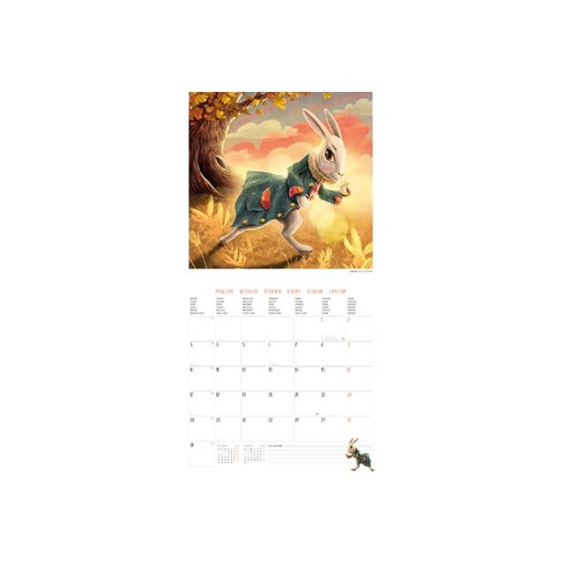 8054320561873-Legami Alice In Wonderland - Calendrier mural - 30 x 29 cm-P_400009275_1-1