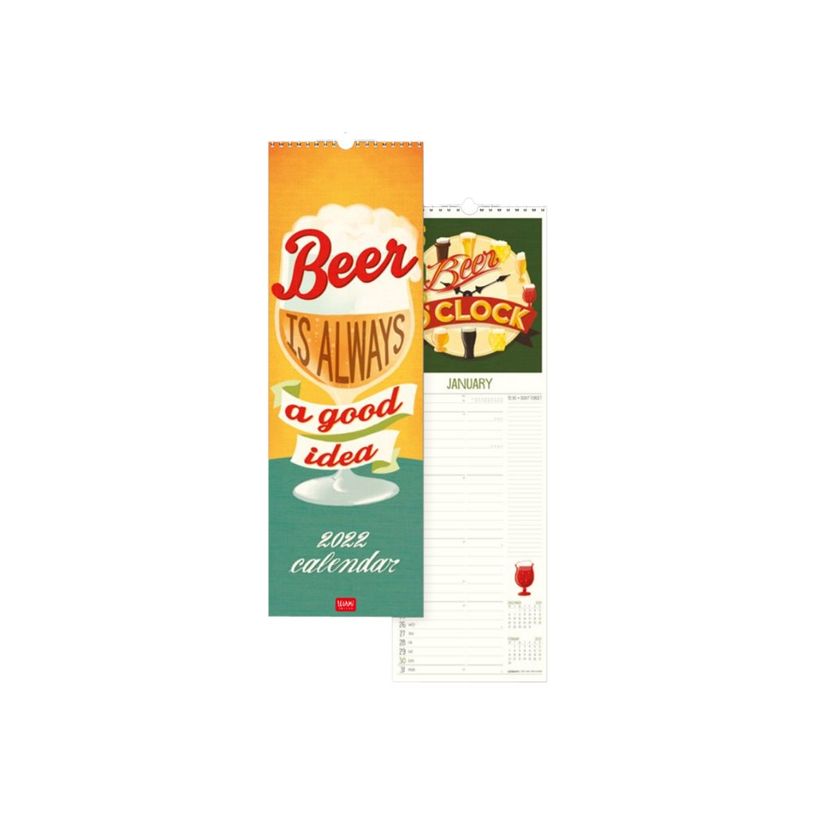 8054320562436-Legami Beer - Calendrier illustré mensuel - 16 x 49 cm-P_400009302_1-0