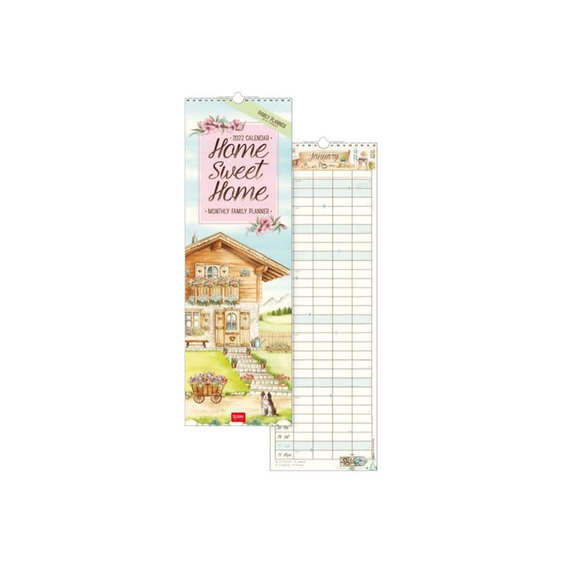 8054320562481-Legami Home Sweet Home - Calendrier illustré mensuel - 16 x 49 cm-P_400009307_1-0