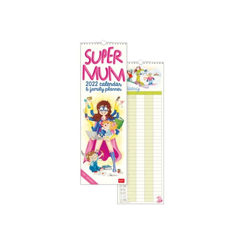 8054320562498-Legami Super Mum - Calendrier illustré mensuel - 16 x 49 cm-P_400009308_1-0