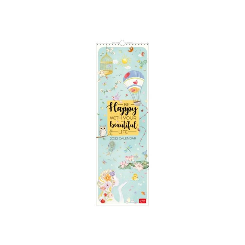 8054320562528-Legami Live Happy - Calendrier illustré mensuel - 16 x 49 cm-P_400009311_1-0