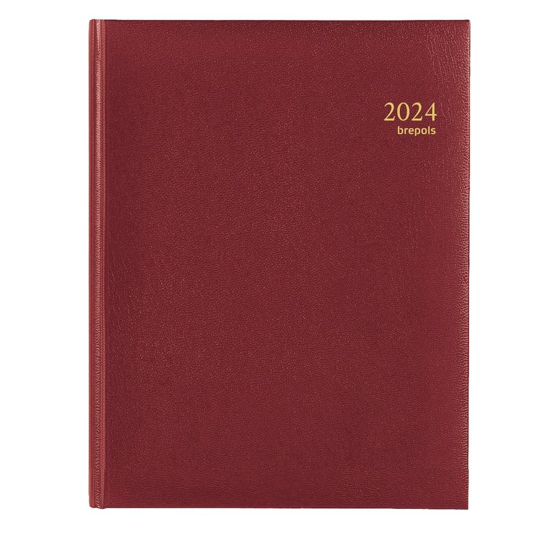 5412303005241-Agenda Lima Timing - 1 semaine sur 2 pages - 17 x 22 cm - bordeaux - Brepols-P_400009351_2-0