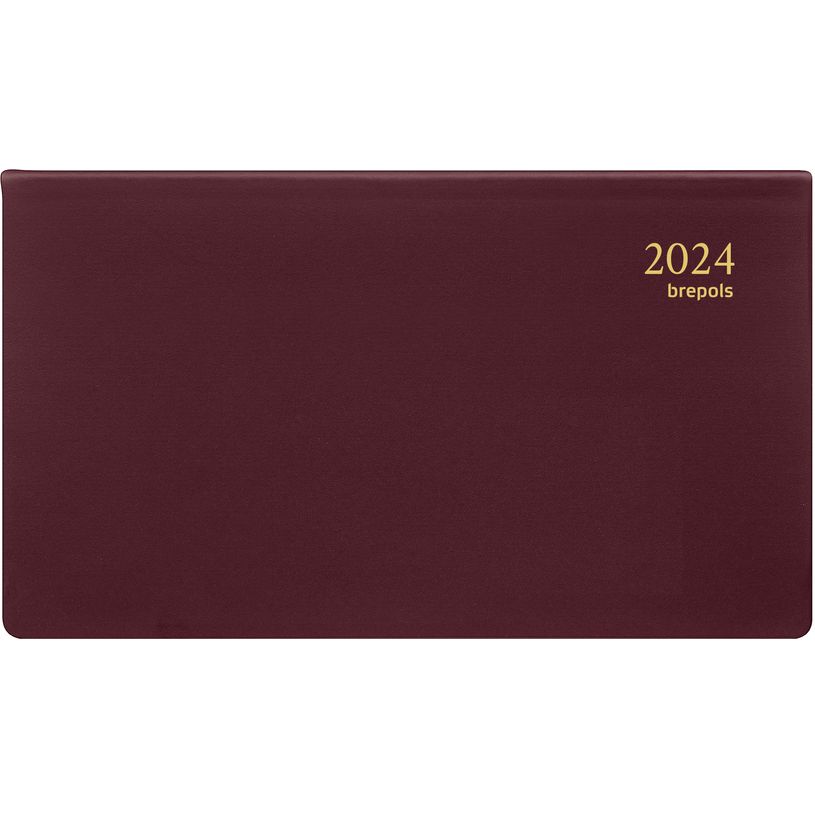 5412303375948-Agenda Omniplan Seta - 1 semaine par page - 16 x 9 cm - bordeaux - Brepols-P_400009365_1-0
