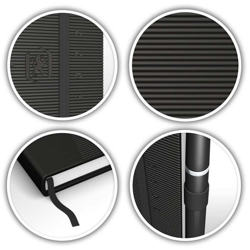 3020120126944-Agenda à élastique Oxford Signature - 1 jour par page - 15 x 21 cm - noir - Hamelin-P_400009489_4-3