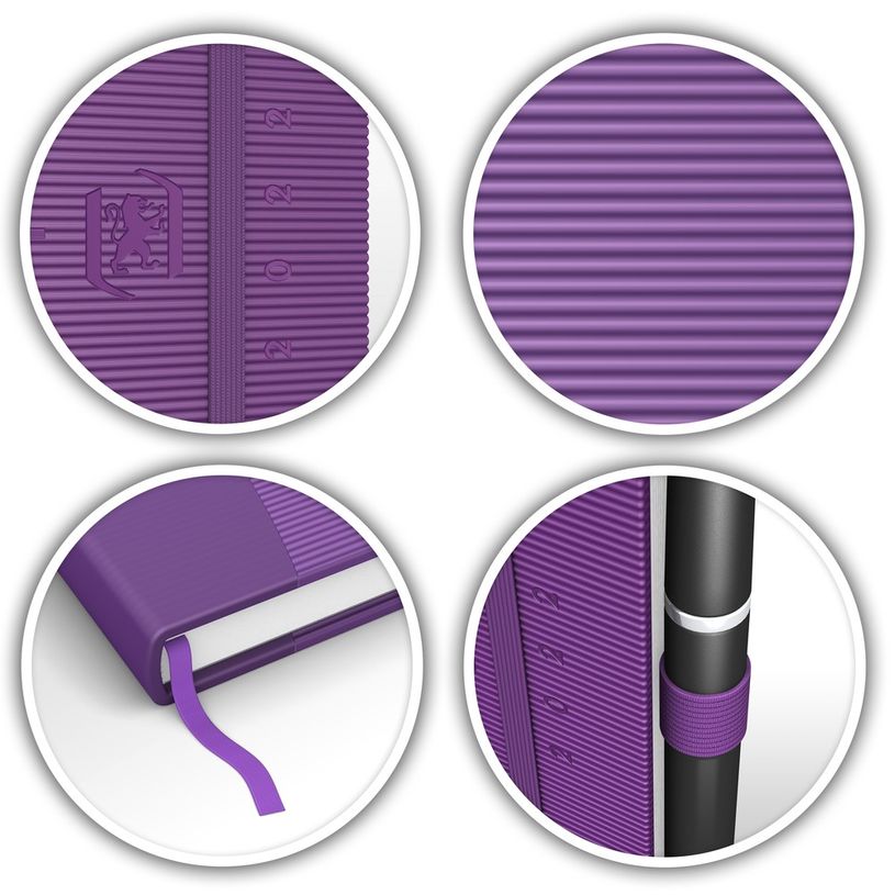 3020120126906-Agenda à élastique Oxford Signature - 1 jour par page - 15 x 21 cm - violet - Hamelin-P_400009493_4-3