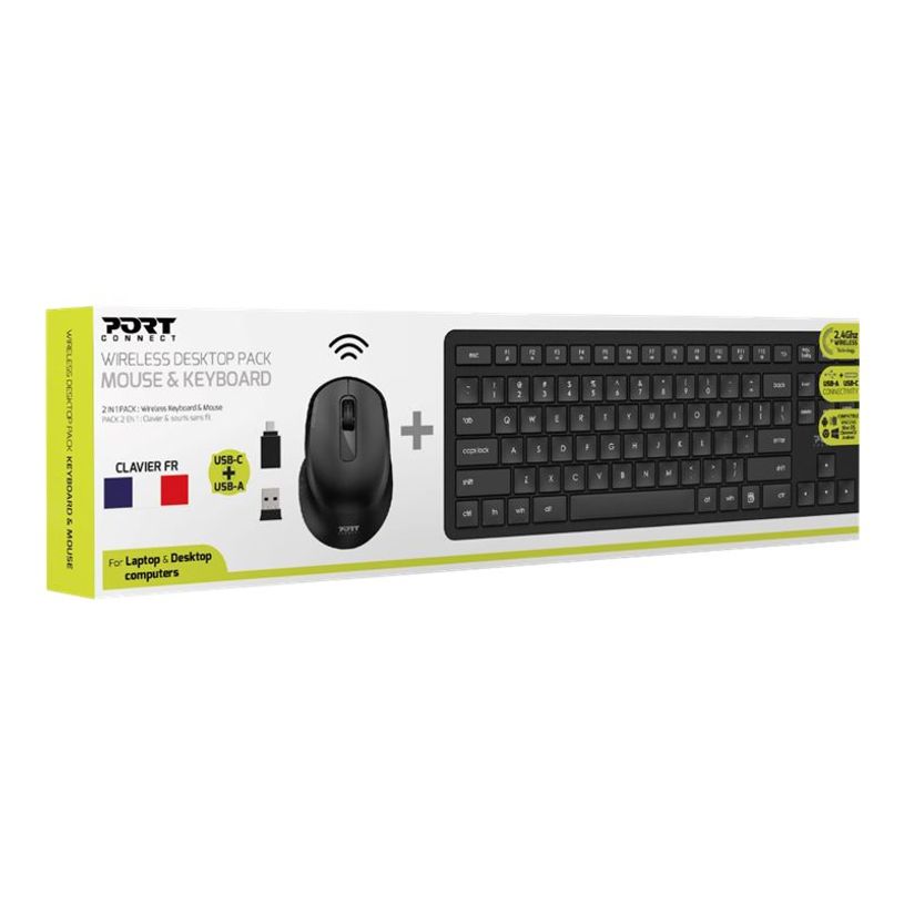 3567049009045-PORT Connect - Ensemble clavier et souris sans fil - Azerty-P_400009565_12-7