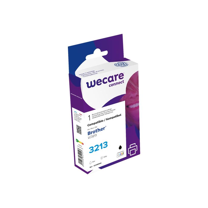 3112539842147-Cartouche remanufacturée Brother LC3213 - noir - Wecare-P_400009576_1-0
