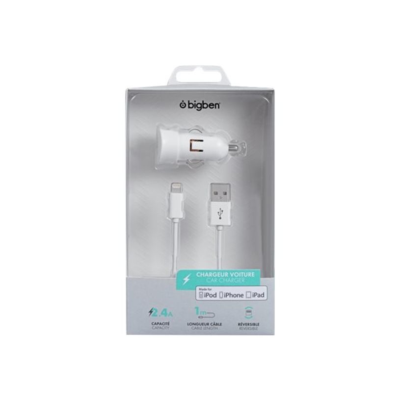 3571211269182-BigBen - chargeur allume-cigare + cable USB A/Lightning - blanc-P_400009627_1-2