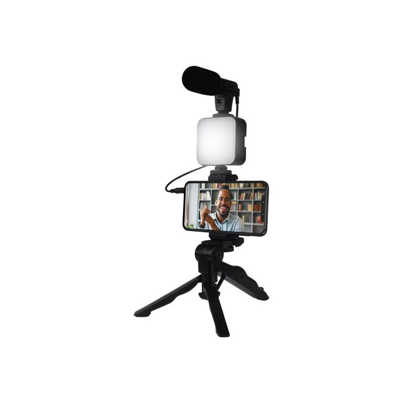 3571211456964-Bigben Vlogging kit live stream - kit d'accessoires contenant un trépied, une Led flash, un -P_400009644_2-0