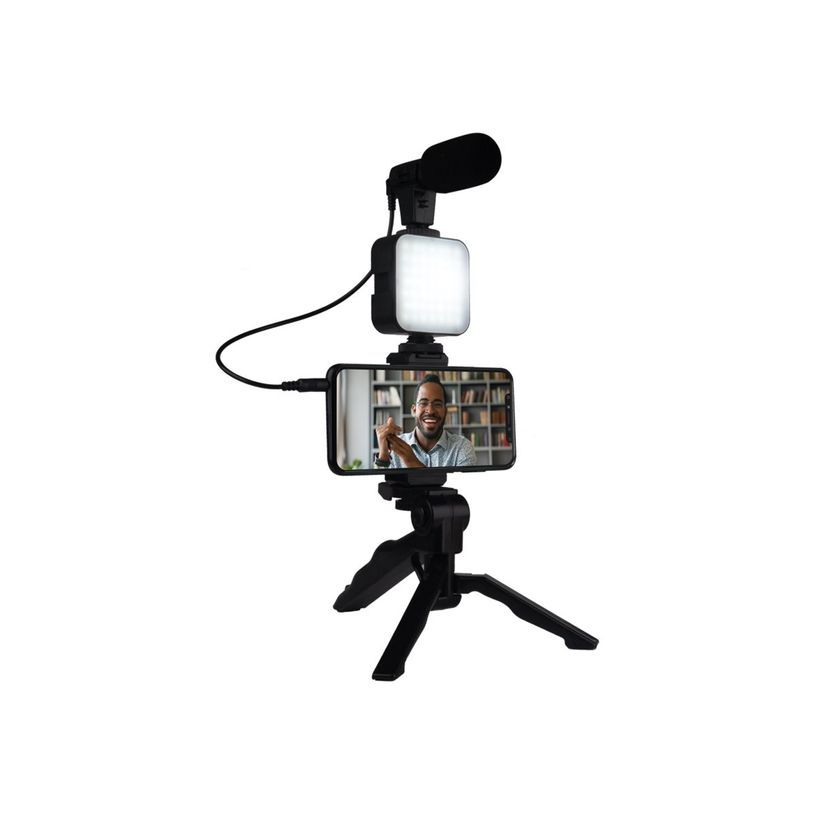 3571211456964-Bigben Vlogging kit live stream - kit d'accessoires contenant un trépied, une Led flash, un -P_400009644_3-1