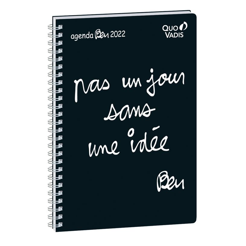 3371010468782-Agenda à spirale Ben - 1 semaine sur 2 pages - 16 x 24 cm - Pas un jour - Quo Vadis-P_400009679_1-0