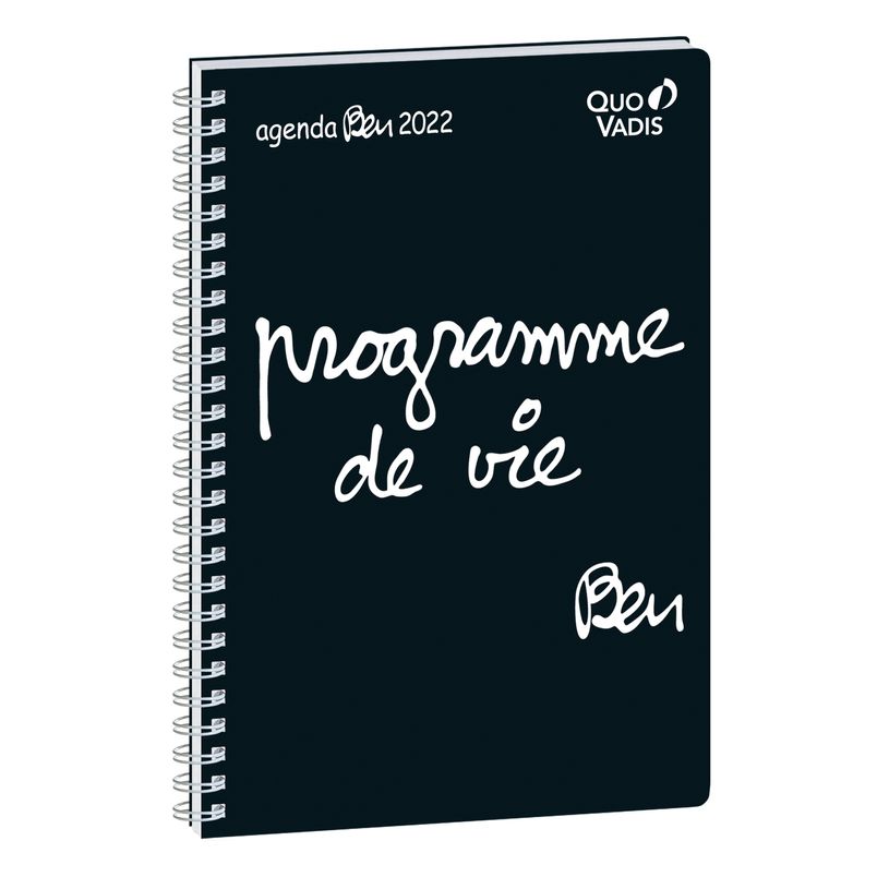 3371010468775-Agenda à spirale Ben - 1 semaine sur 2 pages - 16 x 24 cm - Programme de vie - Quo Vadis-P_400009680_1-0