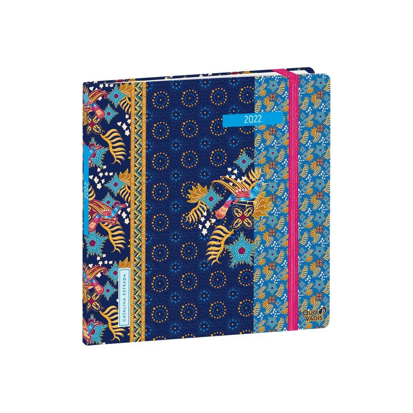 3371010467761-Agenda à élastique Catalina Estrada - 1 semaine sur 2 pages - 16 x 16 cm - paon - Quo Va-P_400009692_2-0