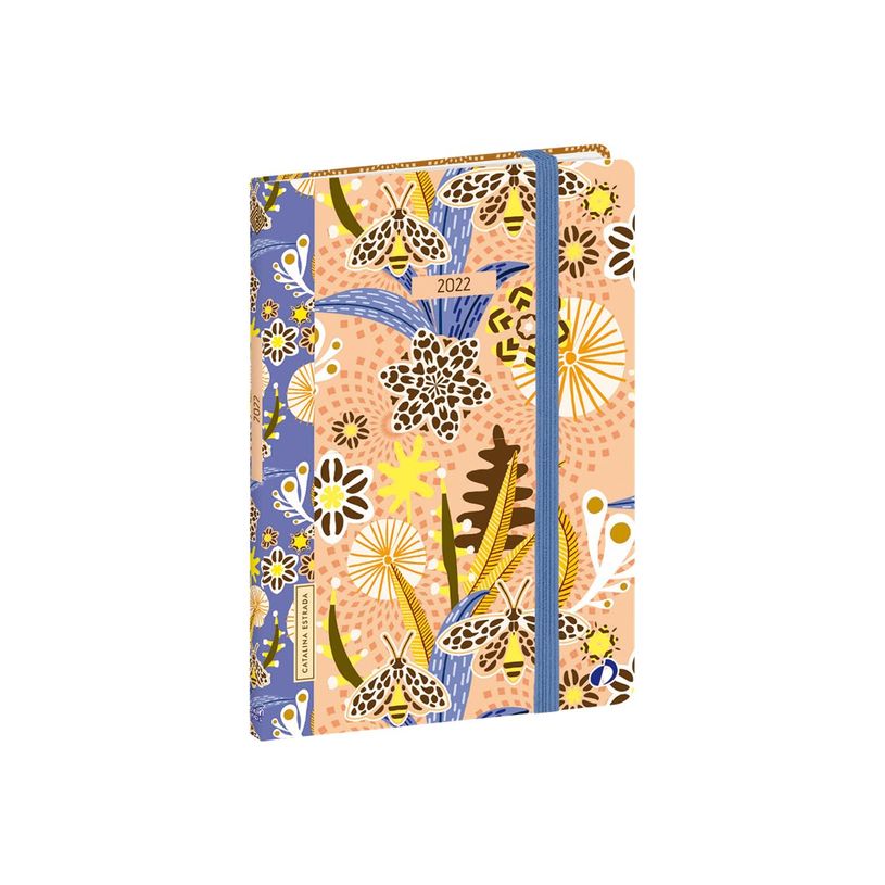 3371010467792-Agenda à élastique Catalina Estrada - 1 semaine sur 2 pages - 10 x 15 cm - nénuphar - Q-P_400009694_2-0