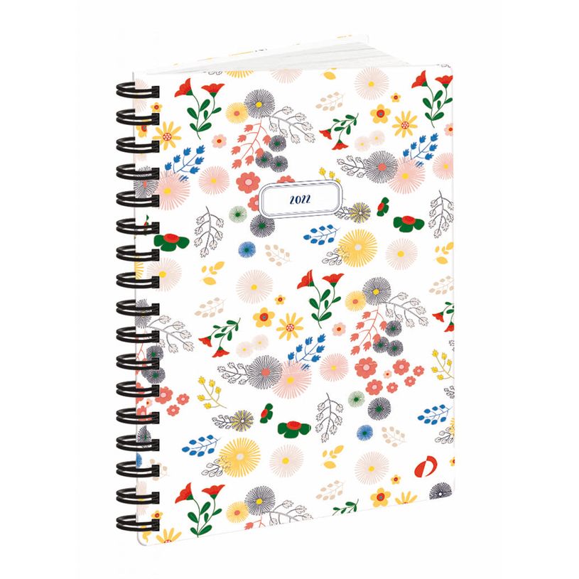 3371010461554-Agenda à spirale Daisy - 1 semaine sur 2 pages - 10 x 15 cm - blanc - Quo Vadis-P_400009699_1-0