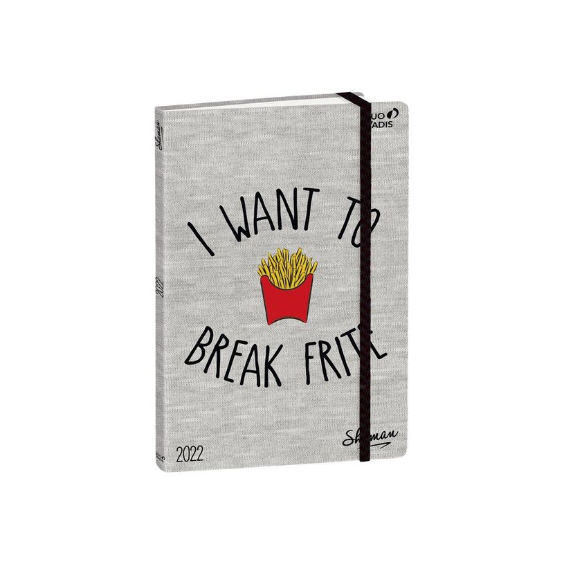 3371010465248-Agenda Shaman avec élastique - 1 semaine sur 2 pages - 16 x 24 cm - frite - Quo Vadis-P_400009701_2-0