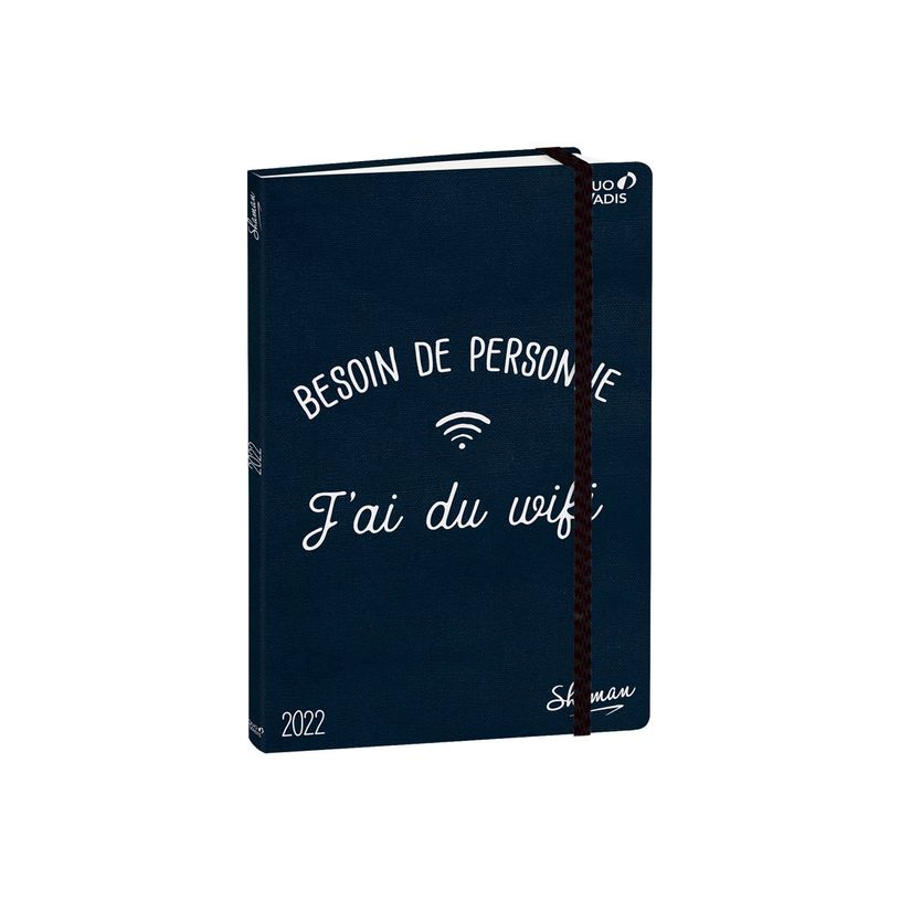 3371010465255-Agenda Shaman avec élastique - 1 semaine sur 2 pages - 16 x 24 cm - wifi - Quo Vadis-P_400009702_2-0