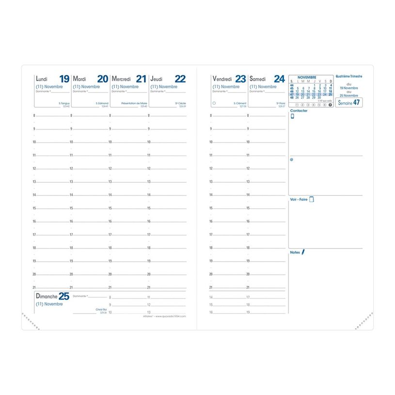 3371010465224-Agenda Shaman avec élastique - 1 semaine sur 2 pages - 10 x 15 cm - citron pas pressé - -P_400009704_1-1