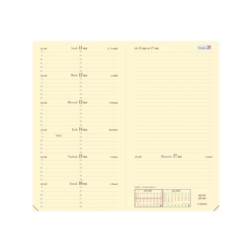 3371010444038-Agenda de poche Sahara Italnote avec répertoire - 1 semaine sur 2 pages - 8,8 x 17 cm - n-P_400009713_1-1