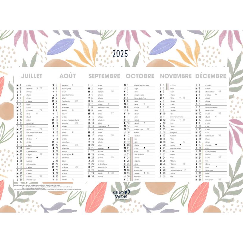 3371010469260-Quo Vadis - Calendrier Fantaisie - 55 x 40,5 cm - Exotique-P_400009724_2-1